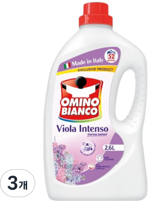 오미노비앙코 비올라 인텐소 액상세제 라벤더향, 3개, 2.6L