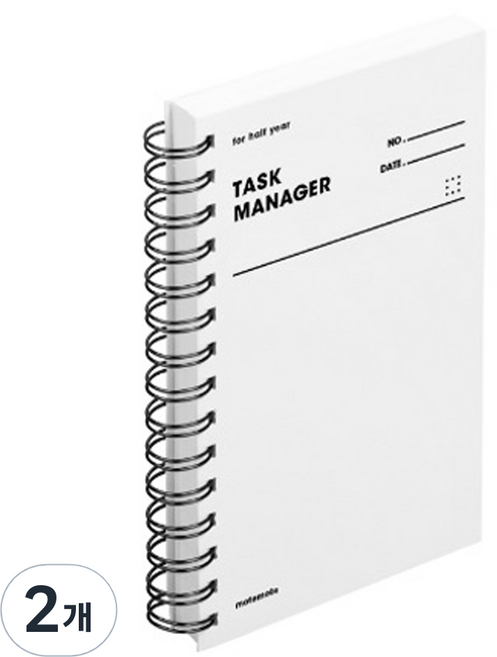 모트모트 오리지널 태스크 매니저 HALF YEAR, 화이트, 2개