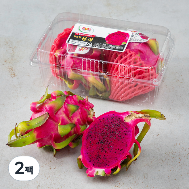 돌 레드 용과, 0.9kg(2입), 2팩