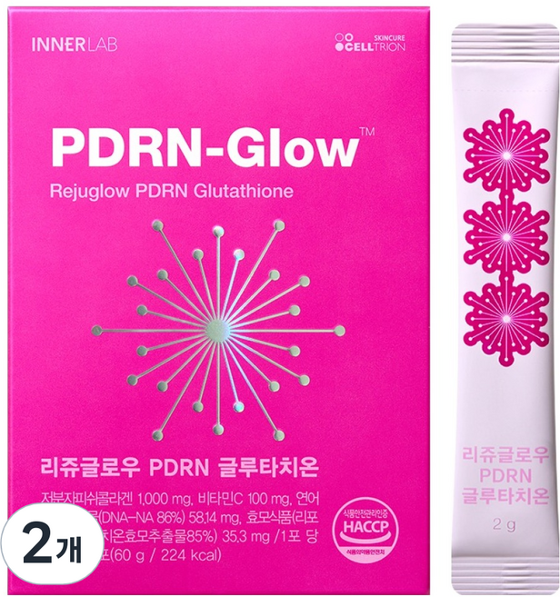 INNERLAB Celltrion 麗珠光 PDRN 穀胱甘肽, 60g, 2個