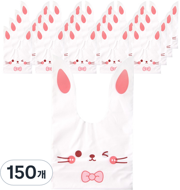 러블리 미니 포장 구디백, 윙크토끼, 150개