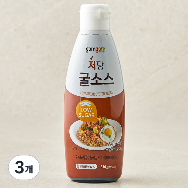 곰곰 저당 굴소스, 310g, 3개