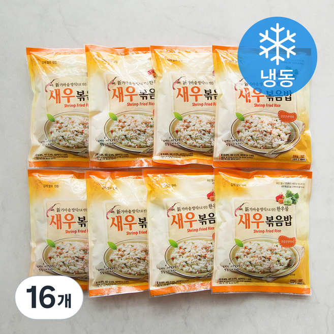 한우물 새우 볶음밥 (냉동), 210g, 16개