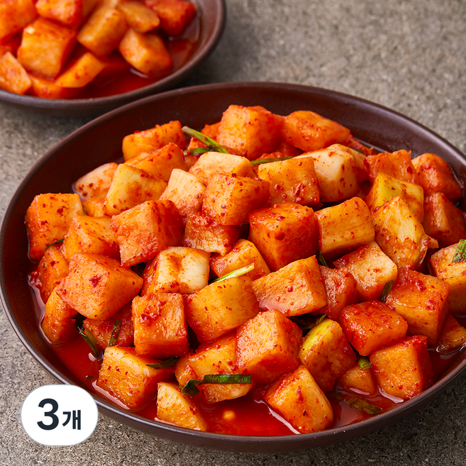 농가식품 깍두기, 2.5kg, 3개