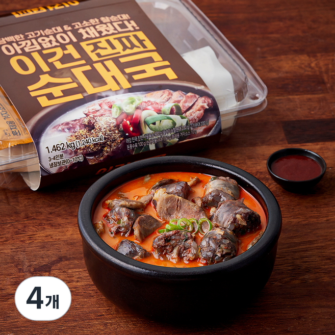 려강 이건 진짜 순댓국, 1.462kg, 4개