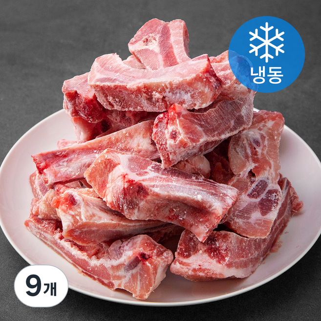 사조프레시미트 스페인산 수입돈등갈비 구이용 1대씩 절단 (냉동), 1kg, 9개