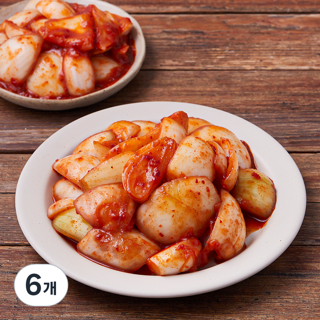 모산김치 갓담근 창녕양파 김치, 700g, 6개