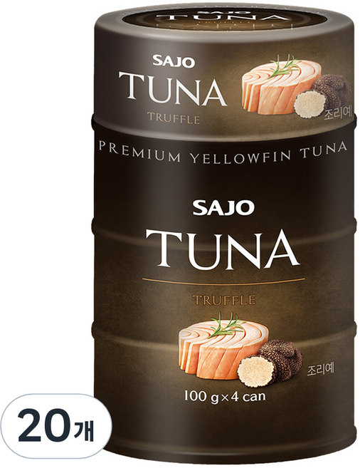 사조 프리미엄 참치 트러플, 100g, 20개