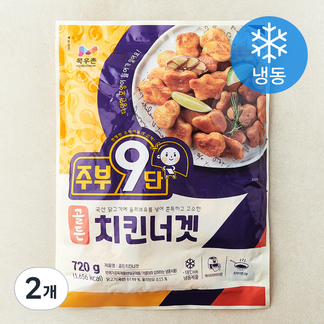 주부9단 목우촌 골든치킨너겟 (냉동), 720g, 2개