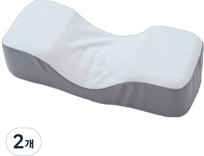 이룸홈 목으로 베는 메모리폼 목침 경추베개, Mesh White, 2개
