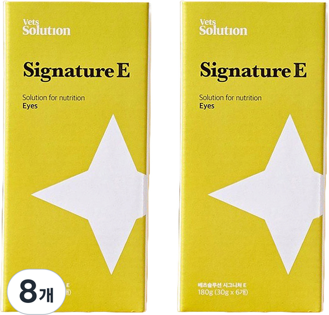 베츠솔루션 고양이 시그니쳐캔 E 6p, 눈/눈물, 180g, 8개