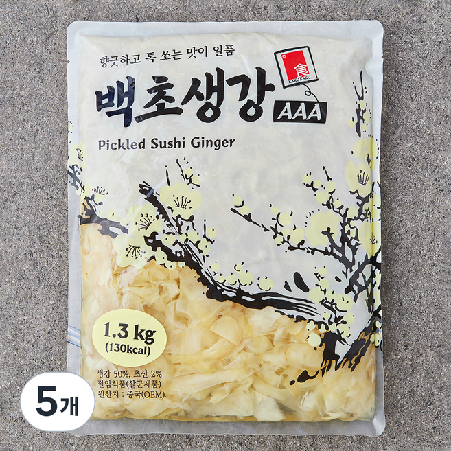 카쿠카쿠 백초생강 AAA, 5개, 1.3kg