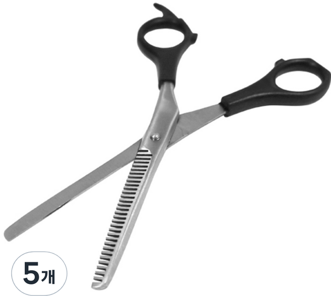 미성메탈 헤어숱가위, 혼합 색상, 5개