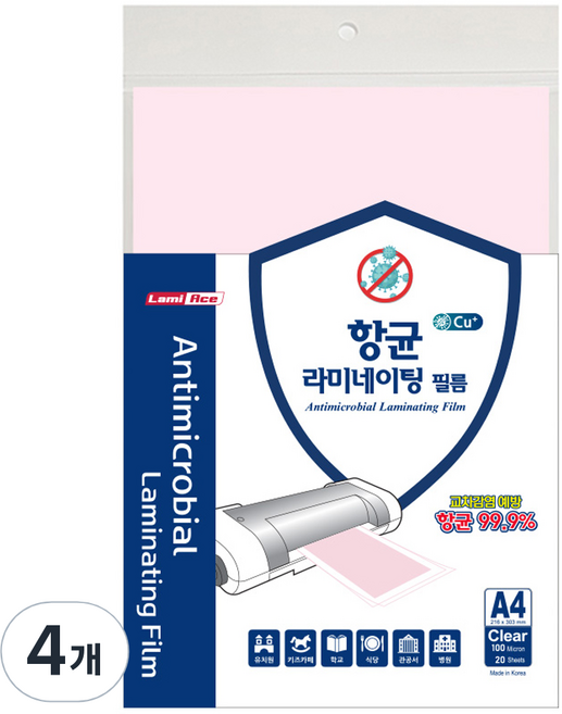 라미에이스 라미네이팅 필름 100MIC, A4, 80개
