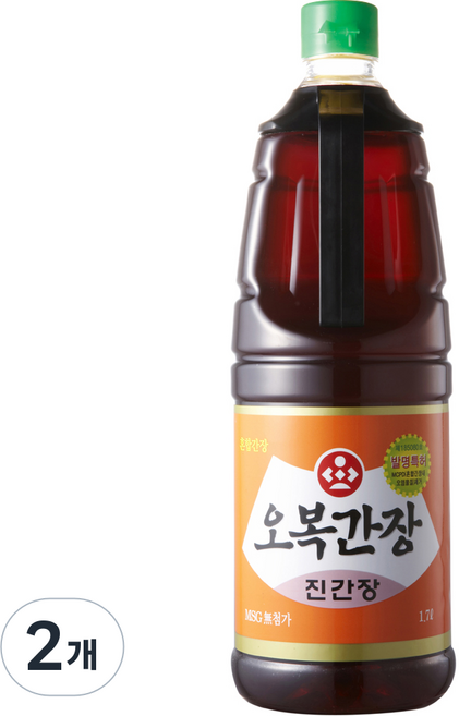 오복식품 진간장, 1.7L, 2개