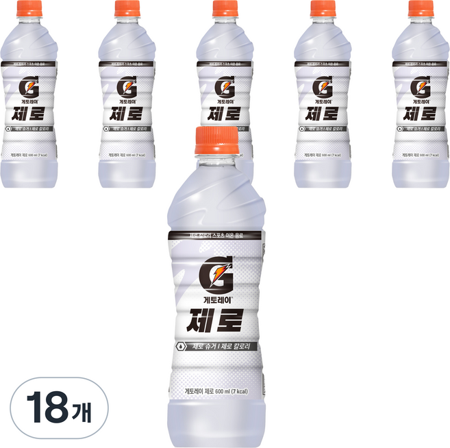 게토레이 제로, 600ml, 18개
