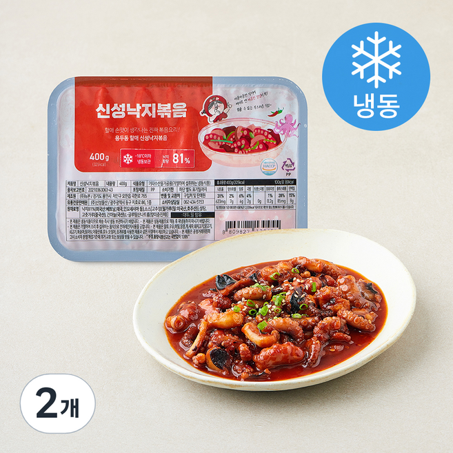 신성 낙지볶음 (냉동), 2개, 400g