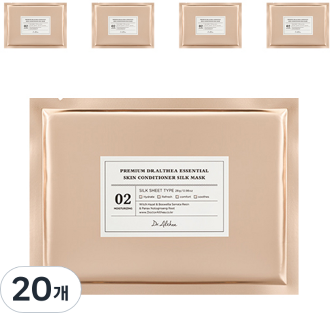 닥터엘시아 에센셜 스킨 컨디셔널 실크마스크 28g, 1개입, 20개