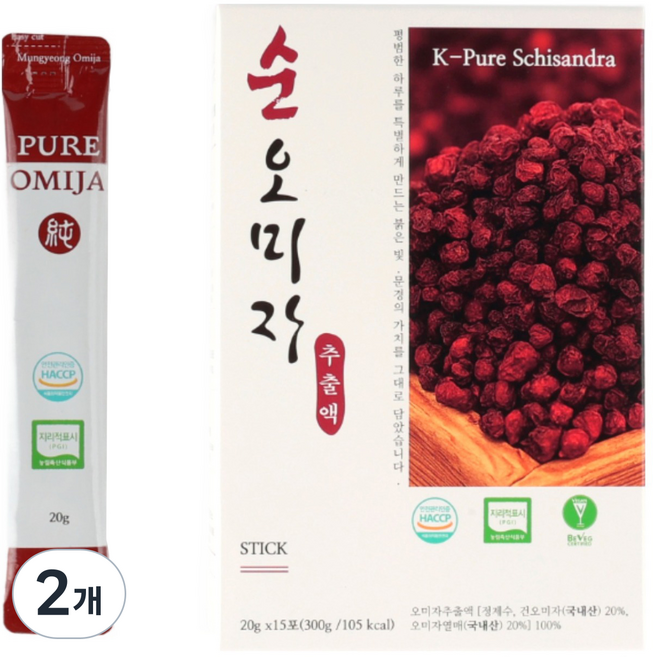 문경몰 국내산 순오미자 냉침 추출액 스틱, 30개, 20g