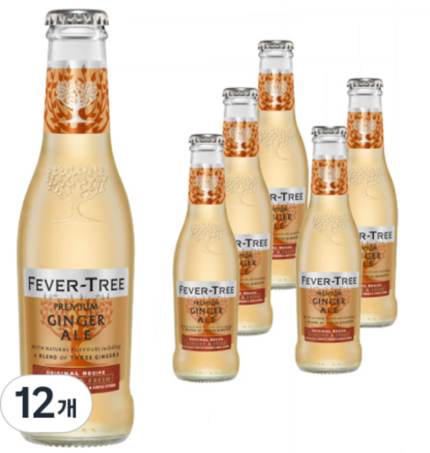 피버트리 프리미엄 진저에일, 200ml, 12개