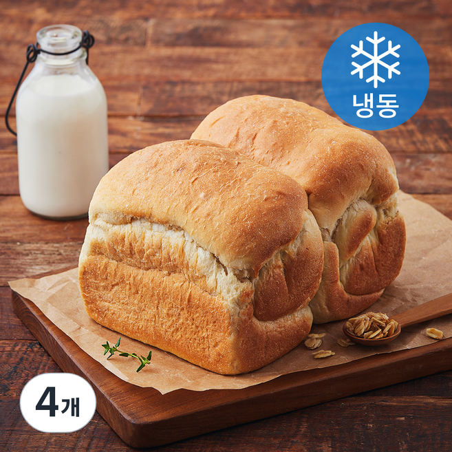 비그레인 시카고 프로틴 귀리식빵 (냉동), 500g, 4개