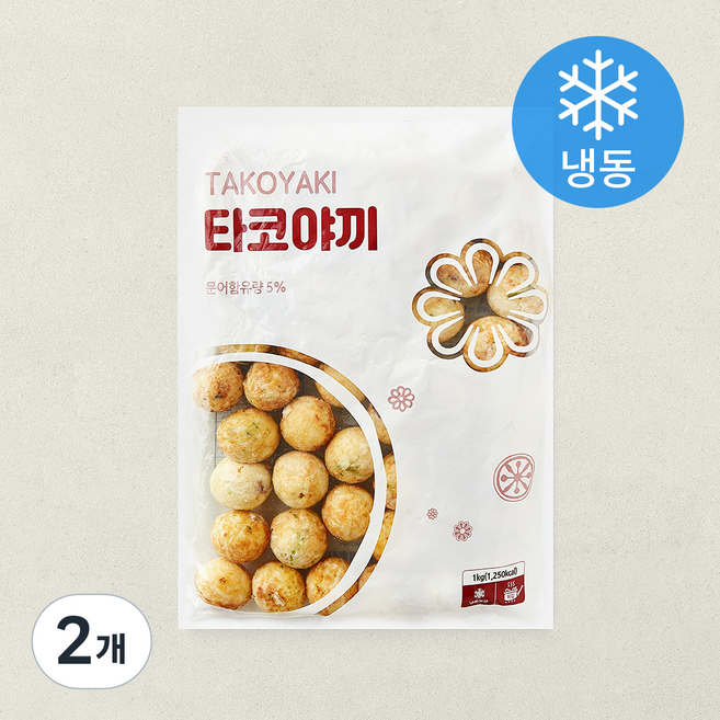랜시푸드 타코야끼 (냉동), 1kg, 2개