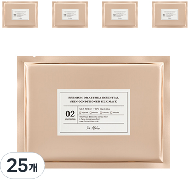 닥터엘시아 에센셜 스킨 컨디셔널 실크마스크 28g, 1개입, 25개