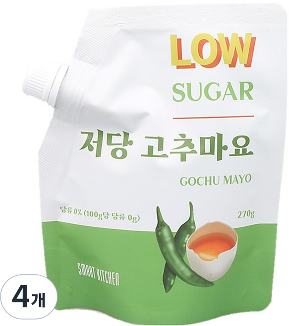 스마트키친 저당 고추마요, 270g, 4개