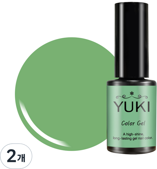 YUKI 彩色凝膠, 18號 薄荷牛奶, 5g, 2個