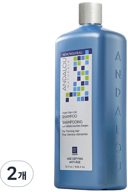안달로우내추럴스 아르간 스템셀 샴푸, 946.4ml, 2개 - 쿠팡