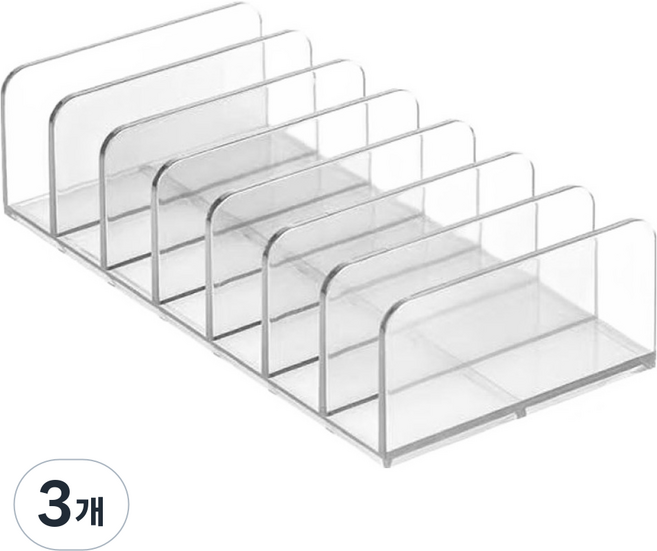 모나코올리브 메이크업 팔레트 정리대, 투명, 3개
