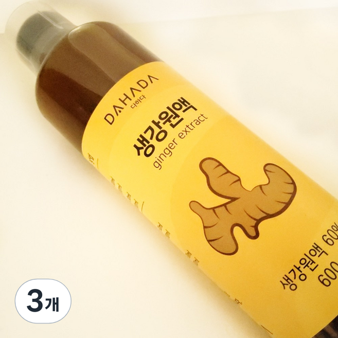DAHADA 薑汁原液, 600g, 1瓶, 3瓶