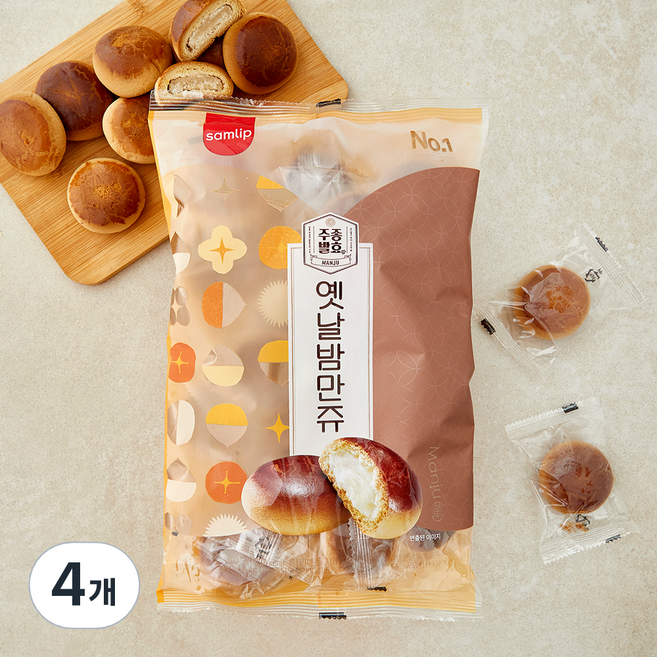 삼립 옛날밤만쥬, 400g, 4개, 1개입