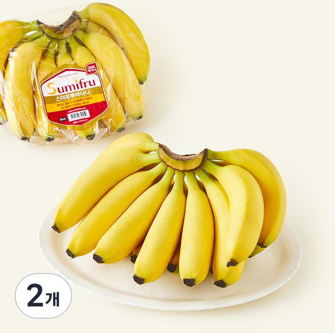 스미후루 필리핀산 바나나, 2개, 1.3kg