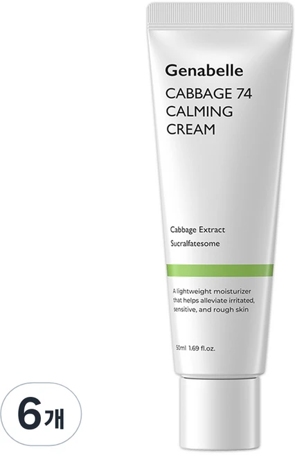 제나벨 캐비지74 카밍 수분크림, 50ml, 6개 - 쿠팡