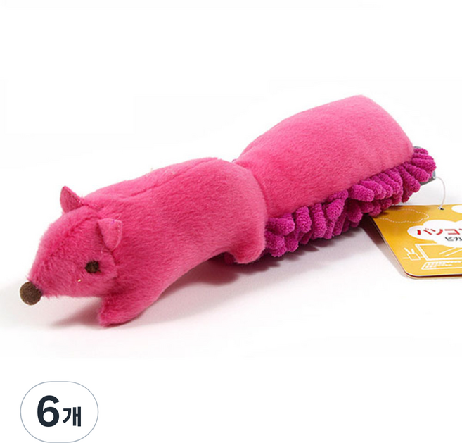 코모레비 Mopet 핸드형 모니터 겸 키보드 크리너, 핑크, 6개