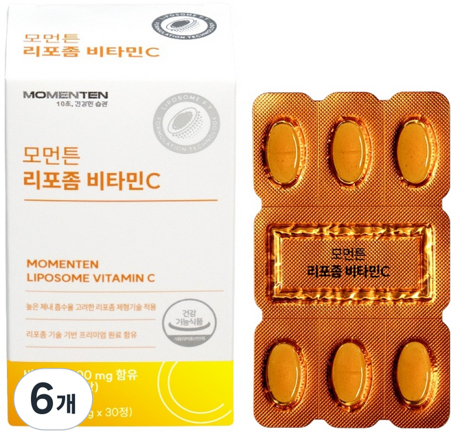 모먼튼 리포좀 비타민C 33g, 6개, 30정