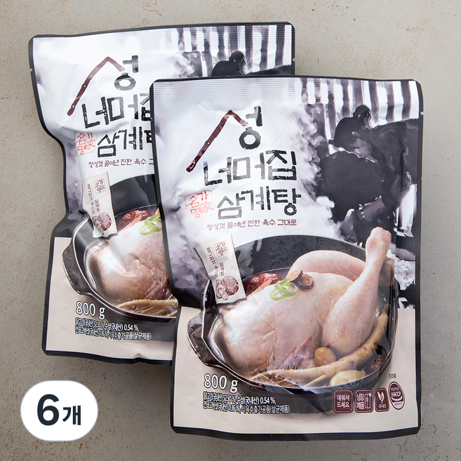 마니커에프앤지 성너머집 삼계탕 냉장, 800g, 6개