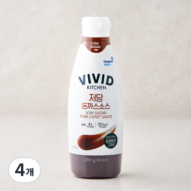 비비드키친 저당 돈까스 소스, 285g, 4개