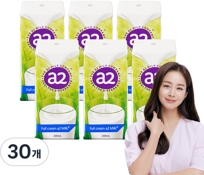 에이투밀크 멸균우유, 200ml, 30개