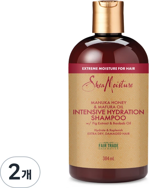 시어모이스처 마누카허니 앤드 마푸라오일 샴푸, 384ml, 2개 - 쿠팡