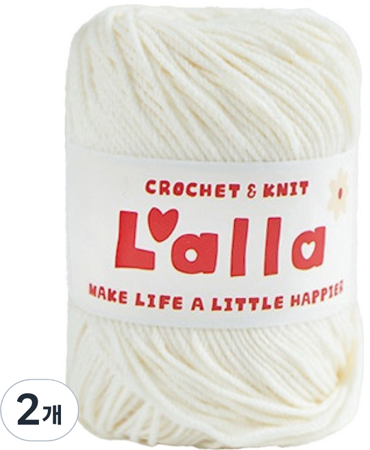 앵콜스 랄라 뜨개실, 34 화이트, 2개