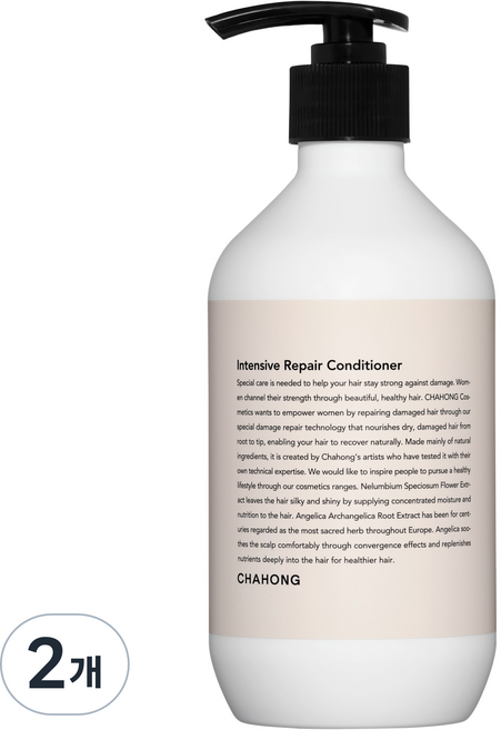 차홍 인텐시브 리페어 헤어컨디셔너, 500ml, 2개