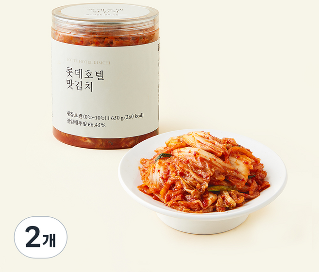 롯데호텔 맛김치, 650g, 2개