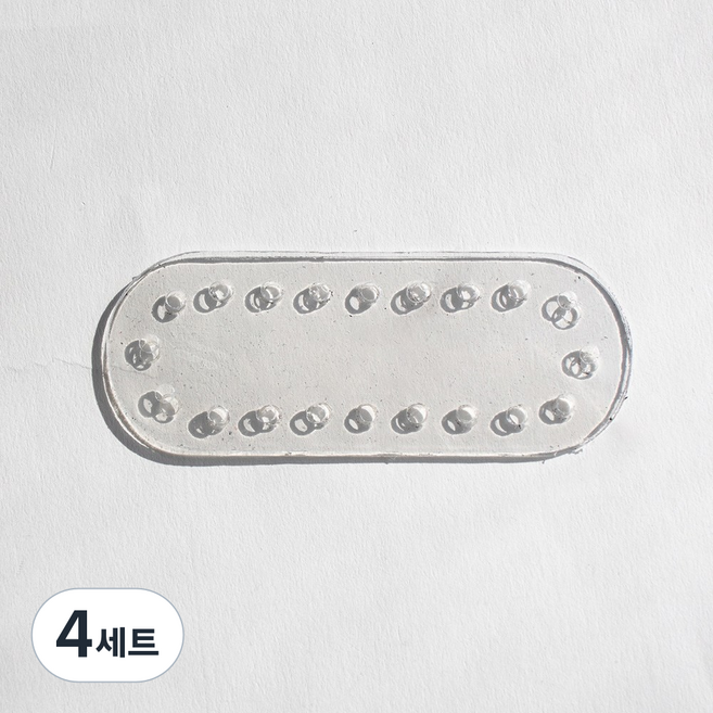 Yarna PVC 包包底板 橢圓形 迷你 10.5 x 4 cm 套組, 4套, 透明