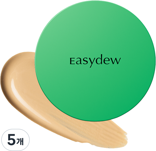 [한가인 PICK!] 이지듀 멜라 비 토닝 기미 앰플 쿠션 미니 8g, 23 베이지, 5개