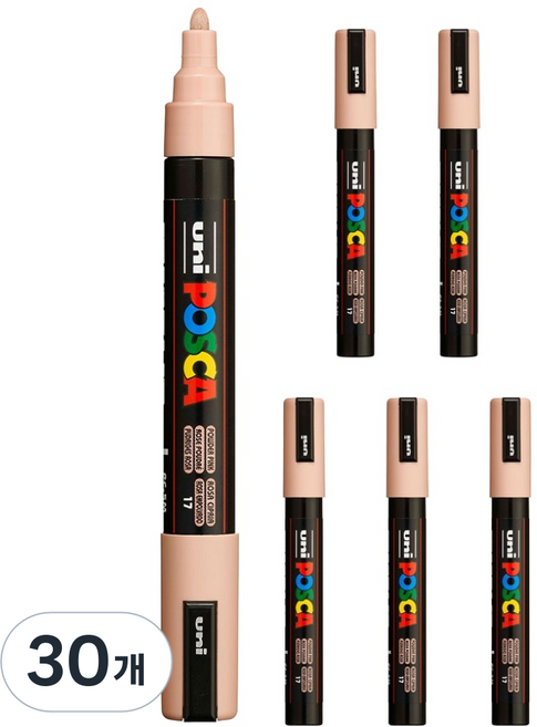 POSCA 粗字用 PC-5M 藕粉色, 30個, 1色