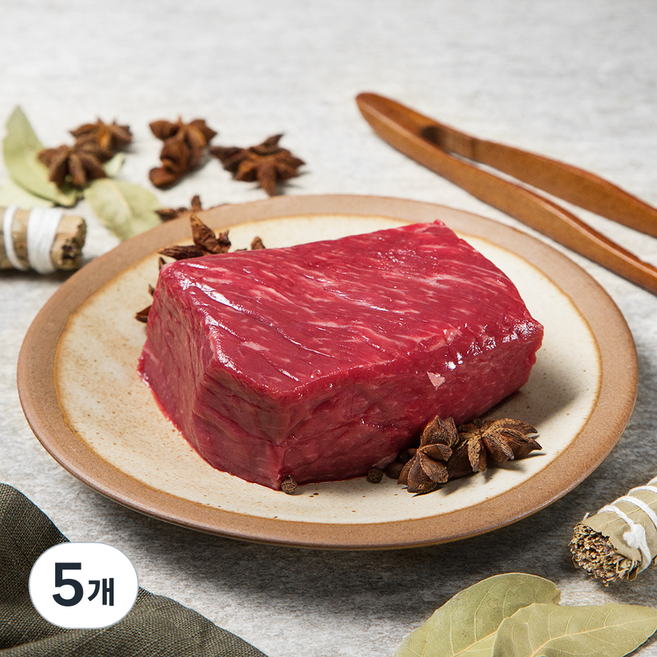 건화 1등급 한우 우둔 장조림용 (냉장), 300g, 5개