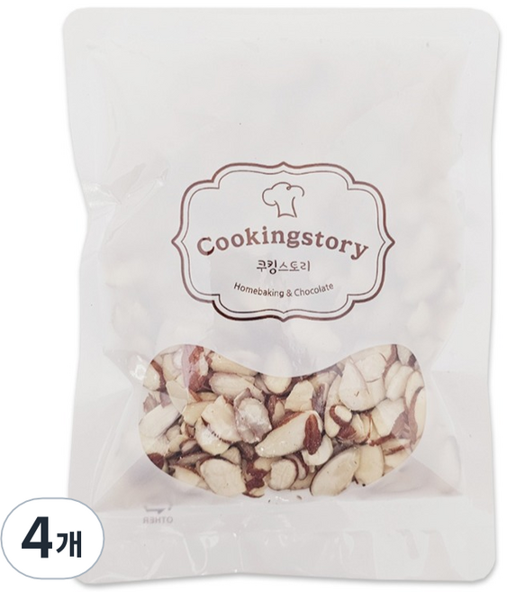 Cookingstory 杏仁片, 200g, 4個