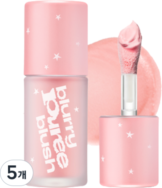 팁토우 블러리 퓨레 블러셔 4.5ml, 5개, F00 베이비 슈